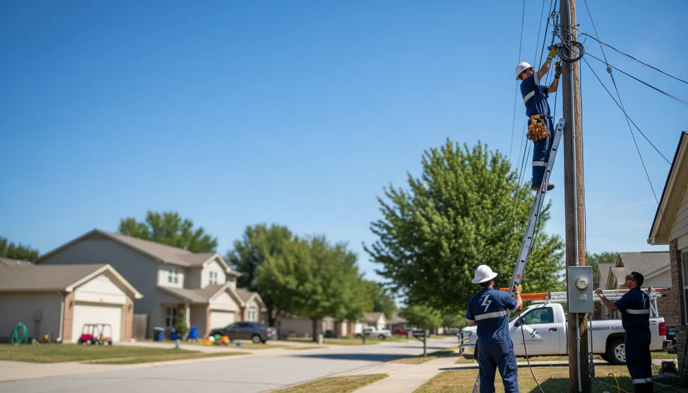 Residential electrician providing installation services in Mitchell, IN